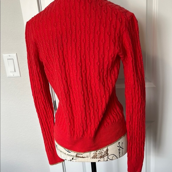 Brooks Brothers Lightweight Cable Knit Cardigan Sweater - Picture 3 of 6